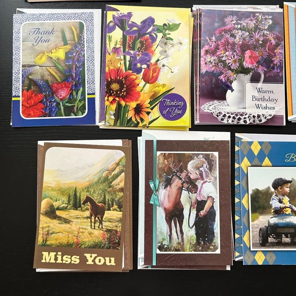 Mixed Lot of 31 Boys Ranch Greeting Cards w/ Envelope Happy Birthday Miss You - Picture 6 of 16